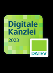 Auszeichnung der DATEV Digitale Kanzlei 2023 Auszeichnung der DATEV Digitale Kanzlei 2023