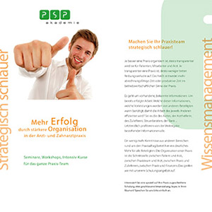 PSP Akademie Flyer - Bild zweiseitig