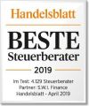 Handelsblatt 2019 beste Steuerberater Handelsblatt 2019 beste Steuerberater