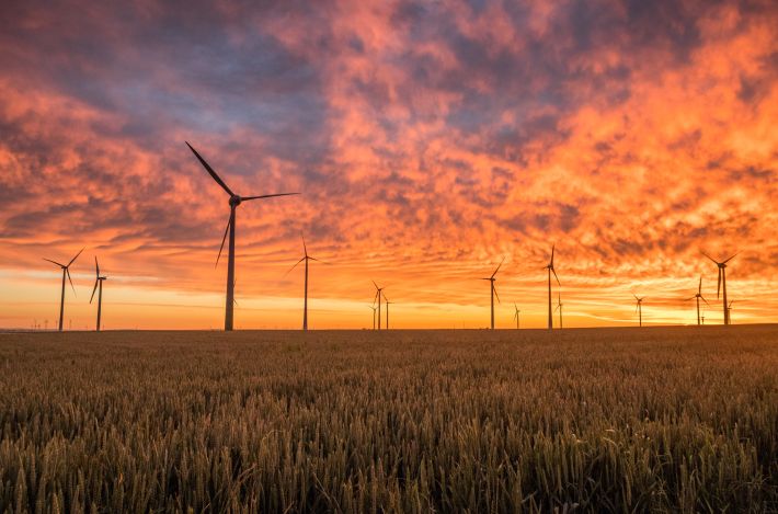 Wolken Windräder Nachhaltigkeit Umweltschutz Fort Knox
