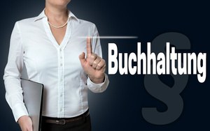 Geschäftsfrau Belege Buchführung