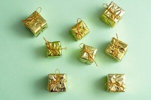 Small little gifts wrap in Shiny paper