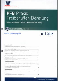 PFB 2015-01 Betriebsprüfungen