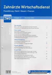 IWW ZWD Steuertipps zum Jahresende