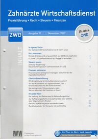 Handlungsempfehlungen Gesetzesänderungen ZWD 2011-11